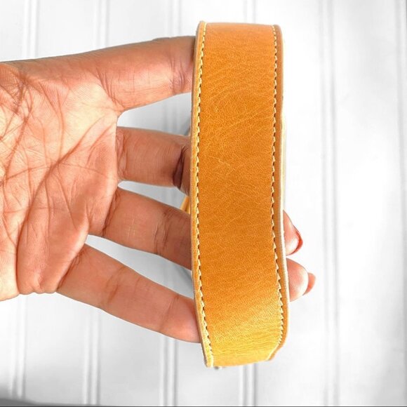 CELINE LEATHER BAG YELLOW SUEDE C MACADAM HANDBAG FRANCE DESIGNER SHOULDER  BAG - Picture 9 of 17